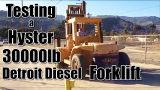 1970 Hyster H300A Detroit Diesel 453 140 HP Engine15 Ton 30000 Pound Forklift Test Drive [upl. by Jeri]