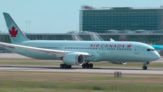 Air Canada Boeing 7879 Dreamliner Takeoff [upl. by Bonina]