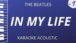 In My Life  The Beatles Piano Karaoke Lower Key [upl. by Vastah]