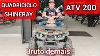 SHINERAY Quadriciclo ATV 200  Confira em detalhes [upl. by Ylro]