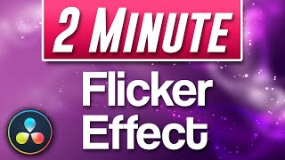 Davinci Resolve  How to do Flicker Effect [upl. by Atsirtal542]