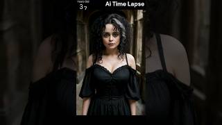 Bellatrix Lestrange Inspired Appearance AI timelapse shorts bellatrixlestrange harrypotter [upl. by Hanikas]