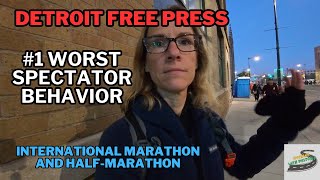 1 Worst Spectator Behavior at the Detroit Free Press Marathon [upl. by Yoo349]