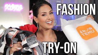 ALL NEW TEMU FASHION HAUL amp TRYON  Plus Size Fashion Review [upl. by Fayre]