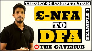 Convertion nfa to dfa using epsilon closure in hindi  how to convert nfa to dfa using epsilon [upl. by Dionysus]