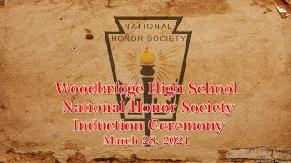 Woodbridge HS NHS Induction 2024 [upl. by Eadahc]