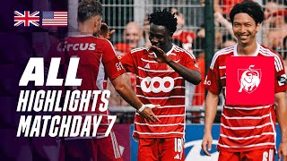 ALL HIGHLIGHTS MATCHDAY 7 👀⚽ Jupiler Pro League 2324 [upl. by Monia]