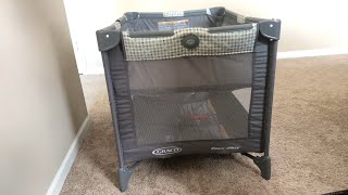 How to fold and unfold Graco Pack ‘n Play [upl. by Awhsoj]