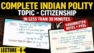 Complete M Laxmikant Summary  Citizenship  Ep6  UPSC 2025  OnlyIAS [upl. by Duax572]