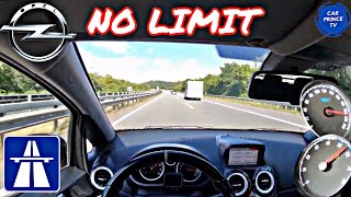 Opel Corsa OPC  TOP SPEED on German AUTOBAHN NO LIMIT [upl. by Nosnarb]