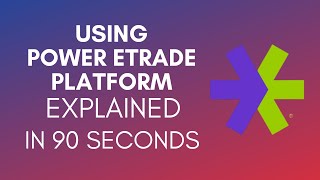 How To Use Power Etrade Platform 2024 [upl. by Kayley]