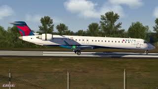 AEROFLY FS 4 CRJ900  Saba Caribbean Netherlands Airport Landing 2 [upl. by Punak]