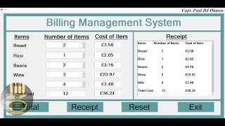 How to Create a Billing System Project in Visual Basic NET  Part 3 of 3 [upl. by Ycnan814]