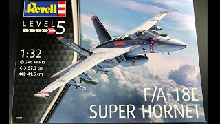 Can it be good if its cheap In Box Review of the Revell 132 FA18E Super Hornet [upl. by Murphy395]