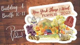 New York Sheep amp Wool 2023 Preview Tour our Rhinebeck Booth [upl. by Stilu]