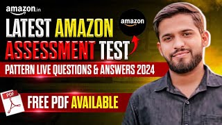 Amazon Assessment Test 2024 Latest Questions amp Answers  Free PDF Download [upl. by Tamiko]