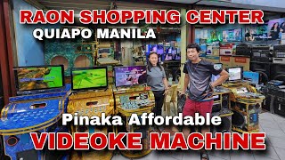 PINAKA AFFORDABLE VIDEOKE MACHINE dito lang sa RAON SHOPPING CENTER QUIAPO MANILA [upl. by Sadella597]