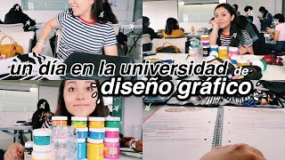 UN DÍA CONMIGO EN LA UNIVERSIDAD  estudiando DISEÑO GRÁFICO 💕 [upl. by Niabi]