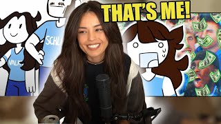 Valkyrae REACTS to Jaidenanimations Mr Beast video [upl. by Ennahoj]