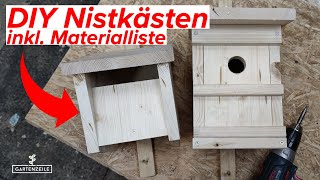 Nistkästen DIY  Nistkästen selber bauen Inklusive PDF Bauanleitung amp Materialliste [upl. by Bentley]