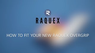 How to fit your Raquex racquet overgrip to your tennis squash or badminton racquet [upl. by Alrak979]