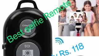 Best Selfie Remote Control wireless bluetooth remote for selfie Or Video shooting Amazing photo [upl. by Solram]