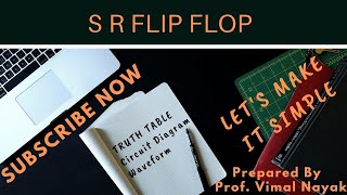 SR Flip Flop  Truth Table  Characteristic Table  waveform [upl. by Ijan]