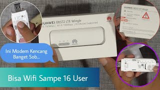 Buka Box Cara Menggunakan Modem USB Huawei LTE Wingle E8372 MiFi WiFi Unlock Version [upl. by Trill493]