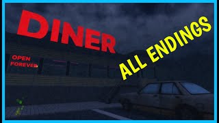 MIDNIGHT DINER ALL ENDINGS and Full WALKTHROUGH Roblox [upl. by Ailegnave]