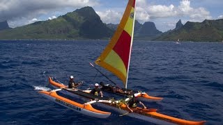 Beyond The Pain Bora Bora Sailing Canoes [upl. by Colon]