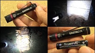 EagleTac D25AAA Flashlight Review 1x AAA10440 [upl. by Adnaval]