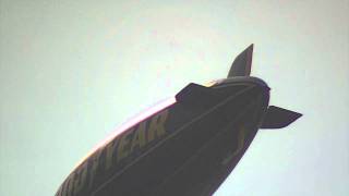 The Goodyear Blimp flyin over our house [upl. by Rundgren631]