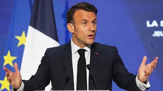 quotGesticulationquot quotdiscours de campagnequot les réactions au discours dEmmanuel Macron à la Sorbonne [upl. by Ellocin]