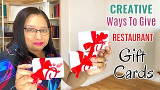 Creative Ways to Give Restaurant Gift Cards  Gift Card Presentation Ideas [upl. by Kulseth]