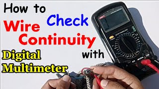 How to check wire continuity with Multimeter  Digital Multimeter in Urdu [upl. by Einej104]