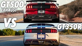 2020 Shelby GT500 vs GT350R Exhaust Battle [upl. by Janet495]