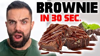 30 Sekunden PROTEIN BROWNIE  Lecker amp Top Nährwerte [upl. by Etnoval]