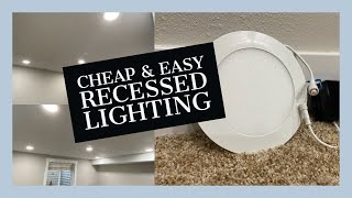 Home Renovation Episode 2  Install Recessed Lighting on a Budget [upl. by Anawit634]