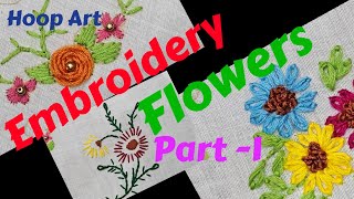 Hoop Art Class 👉2 EmbroideryFlowers Part 1 [upl. by Nitas]