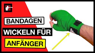 Bandagen wickeln für Anfänger  Hände bandagieren Wie wickel ich meine Hände richtig [upl. by Barker599]