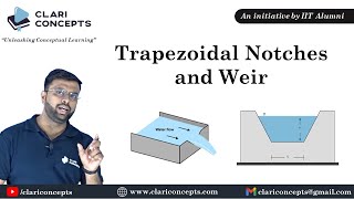 Trapezoidal Notches and Weir with numerical examples Hindi [upl. by Khano]