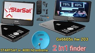 Two in One starsat sr 4080 hd extreme and gx6605s hw 203 [upl. by Tsyhtema]