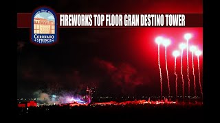 Coronado Springs Gran Destino Tower Fireworks View  Epcot Illuminations  Hollywood Studios  Live [upl. by Enetsirk]