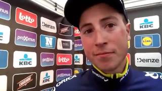 Jens Keukeleire sexprime après sa deuxième place sur GandWevelgem [upl. by Hakkeber426]