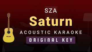 Saturn – SZA Acoustic Karaoke [upl. by Eihs]