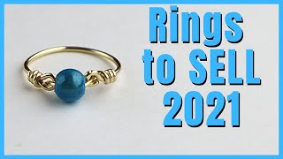 Easy DIY Rings to Make and Sell  Beginner Wire Jewelry Making Tutorial [upl. by Enylecoj50]