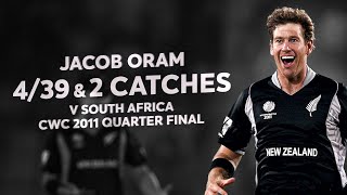 Jacob Oram comes in clutch with a fine allround performance  CWC 2011 [upl. by Aysahc438]