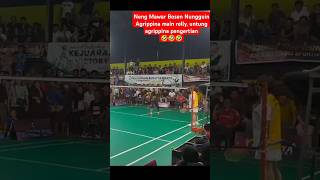 Neng Mawar Bosen Nungguin Agrippina main relly untung agrippina pengertian🤣🤣🤣 badminton nengmawar [upl. by Ueik222]