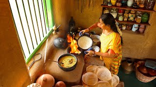 Appam  Made Traditionally  With Two Side Dishes Cooking In Village House  The Traditional Life [upl. by Aryahay]