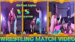 Harleen Lopez vs Leo Sparrow Wrestling Match Video🥊 likeshare comment subscribe [upl. by Ahseal920]